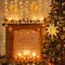 StaticPoster; 3Pcs Paper Star Lantern Lampshade 9 Pointed Star Hanging Decorations for Christmas New Year Wedding Party Holiday Birthday, 13.78 x 13.78 x 5.12 Inch; Category:Ceiling Decorations; Image:7